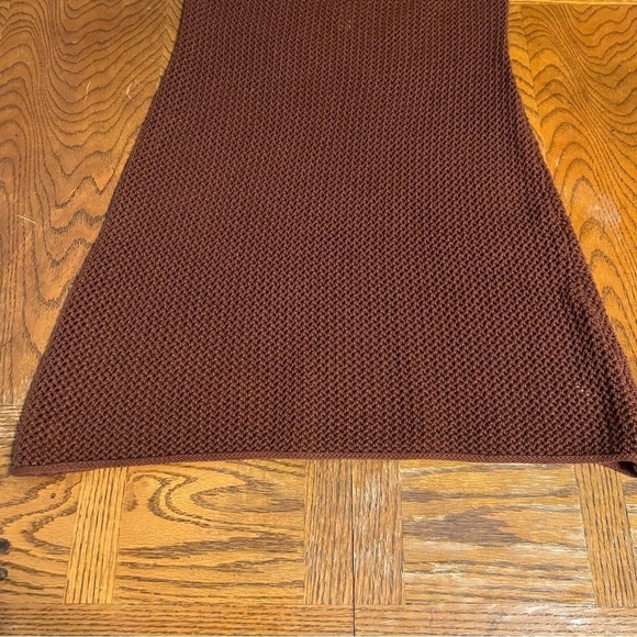 NEW Urban Outfitters Sunny Backless Crochet Halterneck Mini Dress in Brown Sz L - Picture 6 of 12